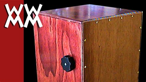 making a metal drum for music box|cajon box drum with snare.